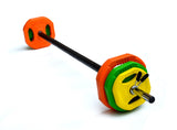 NNEDSZ Standard Rubber Coloured Barbell