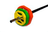 NNEDSZ Standard Rubber Coloured Barbell