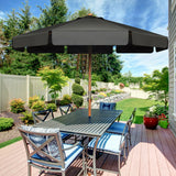 NNECW 3m Garden Parasol Umbrella Garden Outdoor Sun Shade-Grey