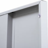 NNEDSZ Lock One-Door Office Gym Shed Clothing Locker Cabinet Grey