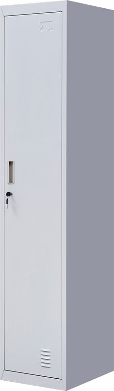 NNEDSZ Lock One-Door Office Gym Shed Clothing Locker Cabinet Grey