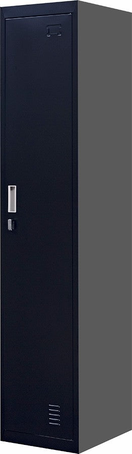 NNEDSZ lock One-Door Office Gym Shed Clothing Locker Cabinet Black