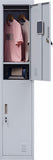 NNEDSZ Lock 2-Door Vertical Locker for Office Gym Shed School Home Storage Grey