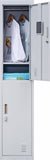 NNEDSZ lock 2-Door Vertical Locker for Office Gym Shed School Home Storage Grey