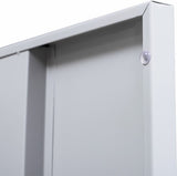 NNEDSZ Combination Lock 4 Door Locker for Office Gym Grey