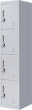 NNEDSZ Combination Lock 4 Door Locker for Office Gym Grey