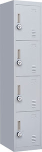 NNEDSZ Combination Lock 4 Door Locker for Office Gym Grey