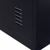 NNEDSZ Lock 4-Door Vertical Locker for Office Gym Shed School Home Storage Black