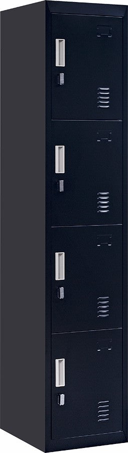 NNEDSZ lock 4 Door Locker for Office Gym Black