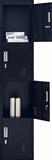 NNEDSZ lock 4 Door Locker for Office Gym Black