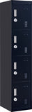 NNEDSZ Combination Lock 4 Door Locker for Office Gym Black