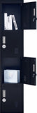 NNEDSZ Combination Lock 4 Door Locker for Office Gym Black