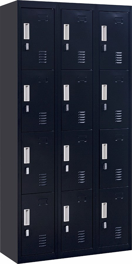 NNEDSZ Combination Lock 12 Door Locker for Office Gym - Black