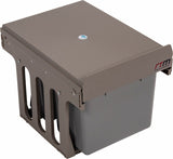 NNEDSZ of 2 15L Pull Out Trash Bin Dual Kitchen Garbage Waste Basket Cabinet Bin
