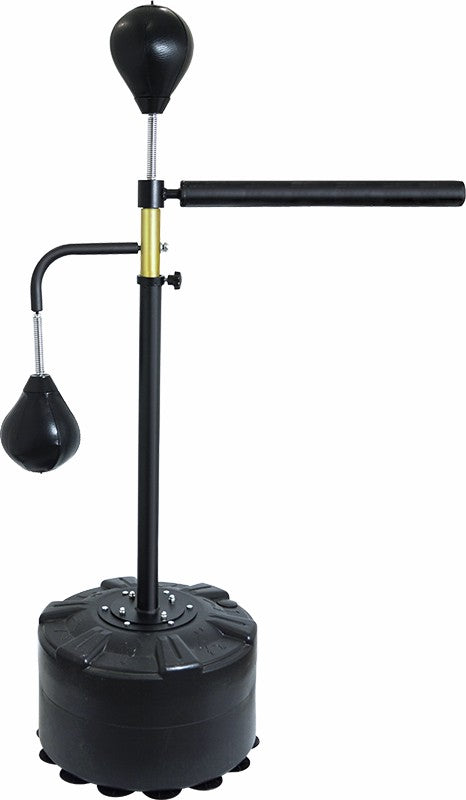 NNEDSZ Standing Punching Bag Speedball Boxing Reflex Training Target Dummy Gym Black