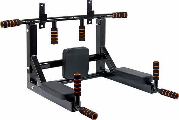 NNEDSZ Duty Wall Mounted Power Station - Knee Raise - Pull Up - Chin Up -Dips Bar
