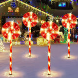 NNETM Luminous Lollipops: Festive Christmas Garden Lights Set