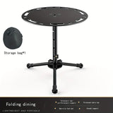 NNETM Portable Multifunctional Aluminum Alloy Tripod Table - Adjustable & Foldable