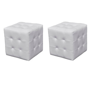 NNEVL Cubed Stools White