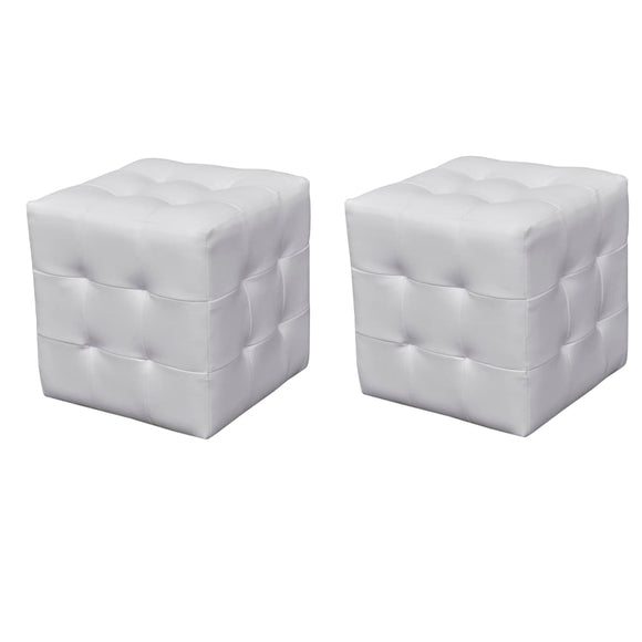 NNEVL Cubed Stools White