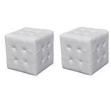 NNEVL Cubed Stools White