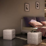 NNEVL Cubed Stools White