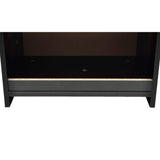 NNEVL Nightstand with One-Drawer Black 2 pcs