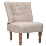 NNEVL French Chair Cream Fabric