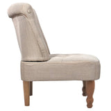 NNEVL French Chair Cream Fabric
