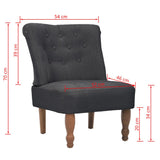 NNEVL French Chair Grey Fabric