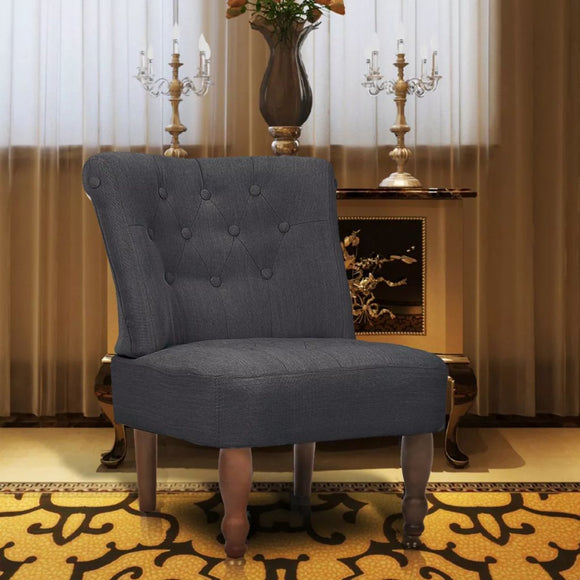 NNEVL French Chair Grey Fabric