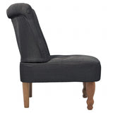 NNEVL French Chairs 2 pcs Grey Fabric