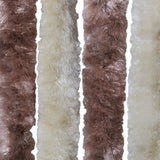 NNEVL Insect Curtain Beige and Light Brown 90x220 cm Chenille