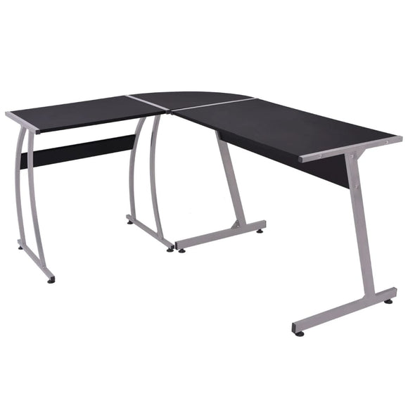 NNEVL Corner Desk L-Shaped Black