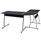 NNEVL Corner Desk L-Shaped Black