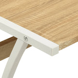 NNEVL Corner Desk L-Shaped Oak