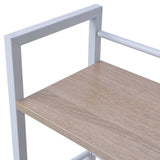 NNEVL Desk with 4-Tier Bookcase Oak