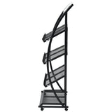 NNEVL Magazine Rack 47x40x134 cm Black and White A4