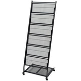 NNEVL Magazine Rack 47.5x43x133 cm Black A4