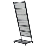 NNEVL Magazine Rack 47.5x43x133 cm Black A4