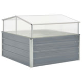 NNEVL Greenhouse 100x100x85 cm Galvanised Steel Grey