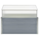 NNEVL Greenhouse 100x100x85 cm Galvanised Steel Grey