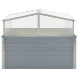 NNEVL Greenhouse 100x100x85 cm Galvanised Steel Grey