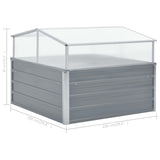 NNEVL Greenhouse 100x100x85 cm Galvanised Steel Grey
