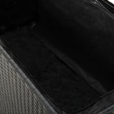 NNEVL Garden Storage Box Black 120x50x60 cm Poly Rattan