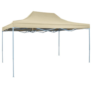 NNEVL Foldable Tent Pop-Up 3x4.5 m Cream White