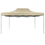 NNEVL Foldable Tent Pop-Up 3x4.5 m Cream White