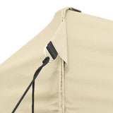 NNEVL Foldable Tent Pop-Up 3x4.5 m Cream White