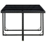 NNEVL 11 Piece Outdoor Dining Set with Cushions Poly Rattan Black