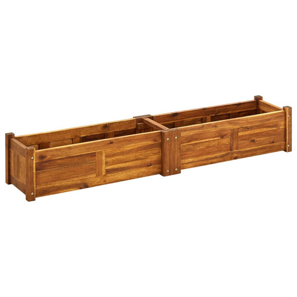 NNEVL Garden Raised Bed Acacia Wood 150x30x25 cm